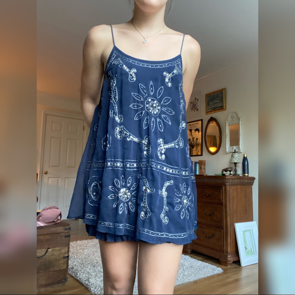 American Eagle — Beaded Mini Dress